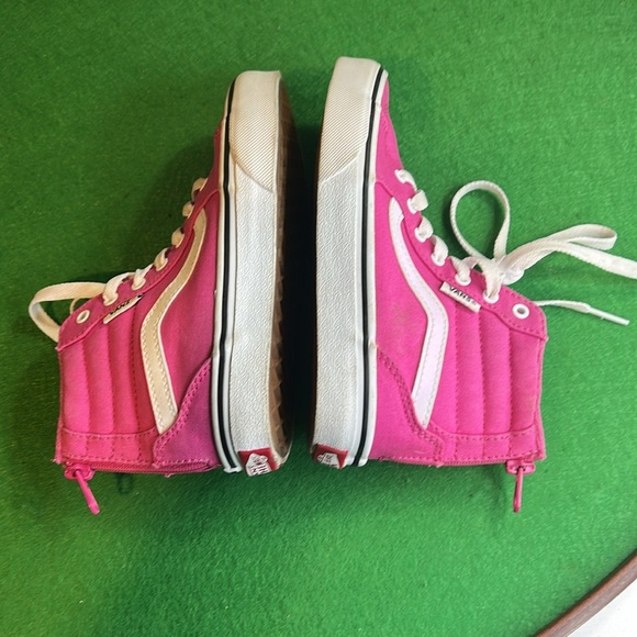 VANS FILMORE FUCHSIA CANVAS HI TOP SNEAKERS - Picture 5 of 13